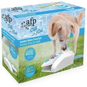 Final ALL FOR PAWS Interactive Paw Pedal Dog WaterFountain Outdoor Hydration Toy
